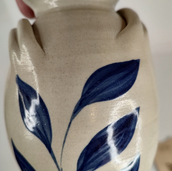 Williamsville Pottery Salt Glaze Vase Floral - Picture 11 of 12